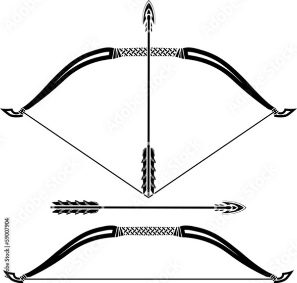 Obraz stencils of bow