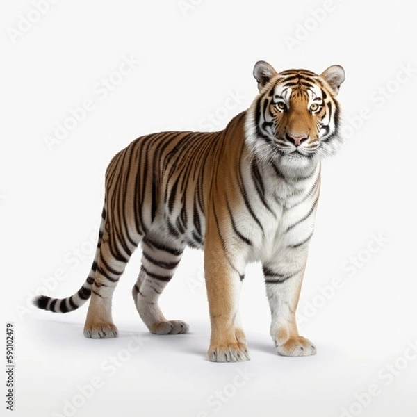 Fototapeta tiger isolated on white