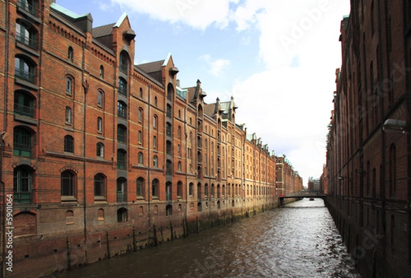 Obraz brick-built Speicherstadt