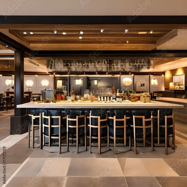 Obraz Bistro restaurant155, Generative AI