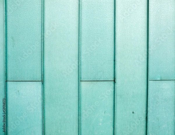 Fototapeta Detail of green copper cladding on building