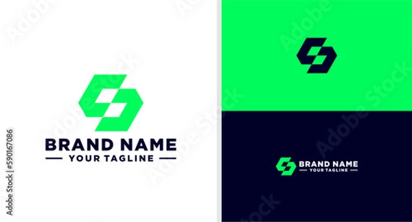 Obraz DS LOGO FUTURISTIC MODERN INVESTMENT EDITABLE