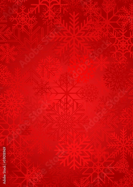Fototapeta Red christmas background