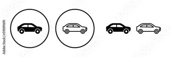 Fototapeta Car icon vector. Car sign. sedan