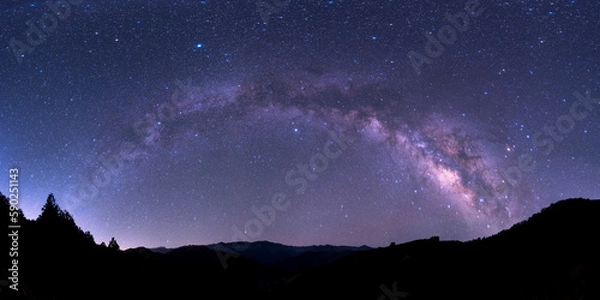 Obraz 昇る天の川アーチ