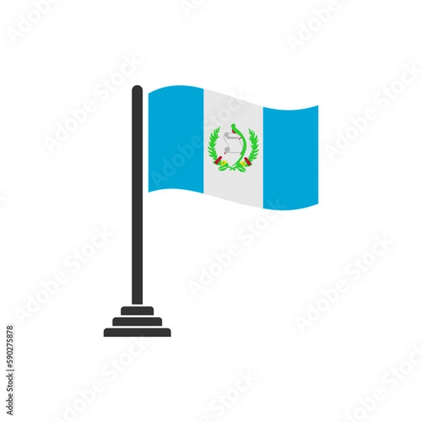 Fototapeta Guatemala flags icon set, Guatemala independence day icon set vector sign symbol