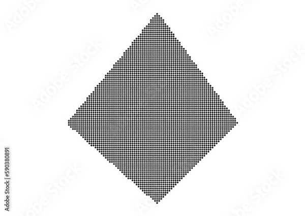 Fototapeta An abstract representation of Scarborough Shoal,Scarborough Shoal map made using a mosaic of black dots. Illlustration suitable for digital editing and large size prints. 