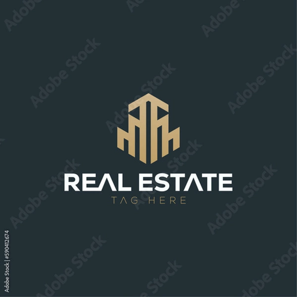 Fototapeta I will design for your real estate, construction property house building company logo