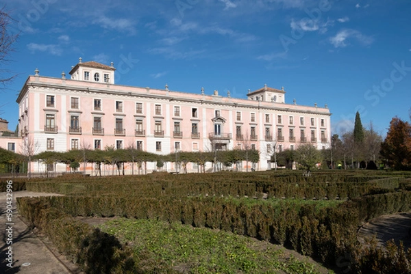 Obraz Madrid region - Palace of the Infante Don Luis in Boadilla del Monte, view on south-east facade and gardens. Spain
