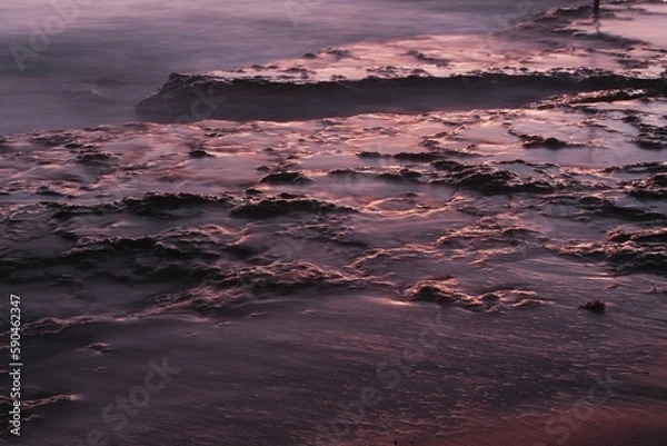 Fototapeta Beautiful view of the waves. Port Willunga reef, South Australia, Australia