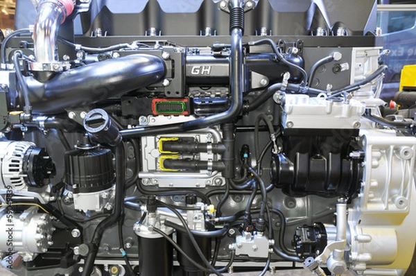Fototapeta 自動車のエンジン