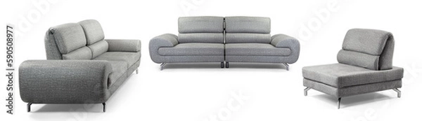 Obraz Modern furniture set isolated  on white background