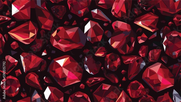 Fototapeta ruby stone vector background