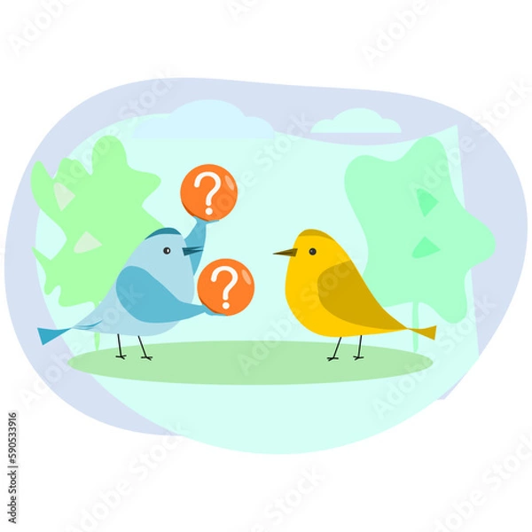 Obraz Make choice, decision concept. 
Modern vector illustration to use in your