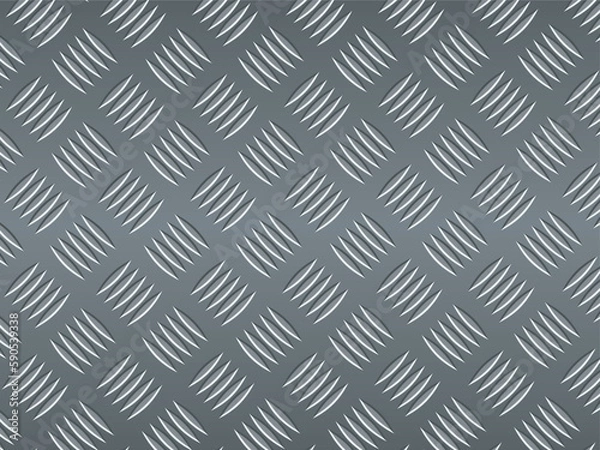 Fototapeta Aluminium Checker Plate Background Vector