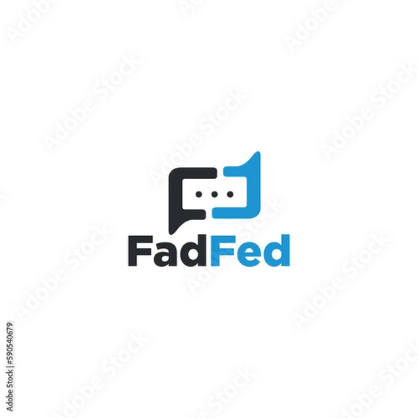 Fototapeta Modern unique consultation business logo.