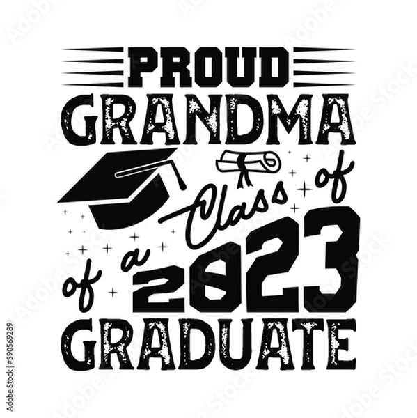 Fototapeta Graduated silhouette, college, icon, congratulation, student, graduate cap illustration t-shirt design