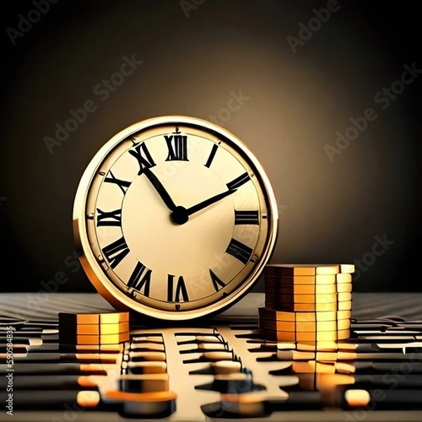 Fototapeta time is money concept