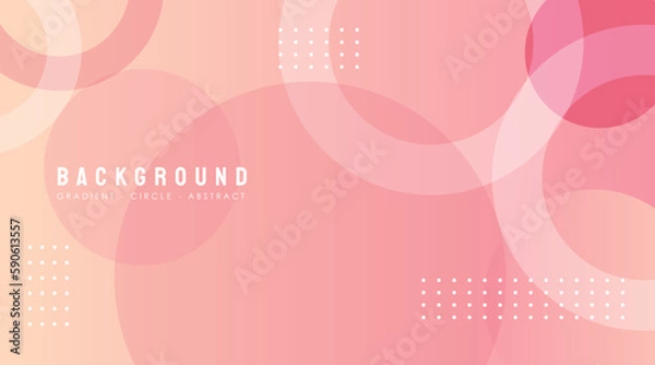 Obraz gradient pink background with circle theme