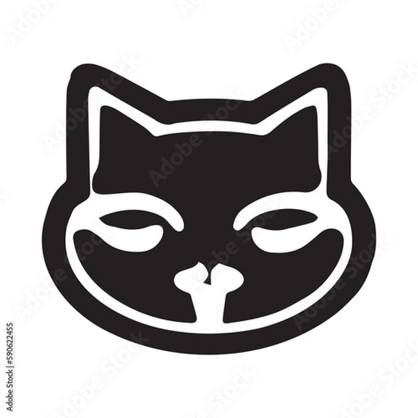 Obraz Cat Head Vector Illustration
