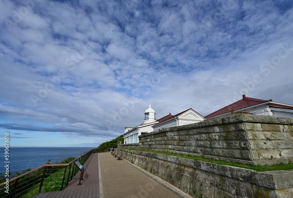 Fototapeta 地蔵埼園地と美保関灯台
