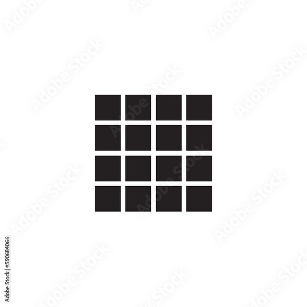 Fototapeta Floor tile icon vector logo design template