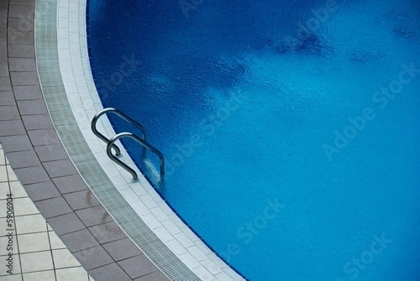 Fototapeta new swimming pool at the hotels