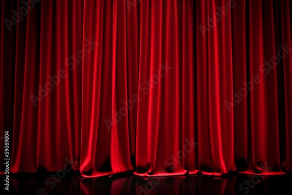 Obraz kurtyna w teatrze