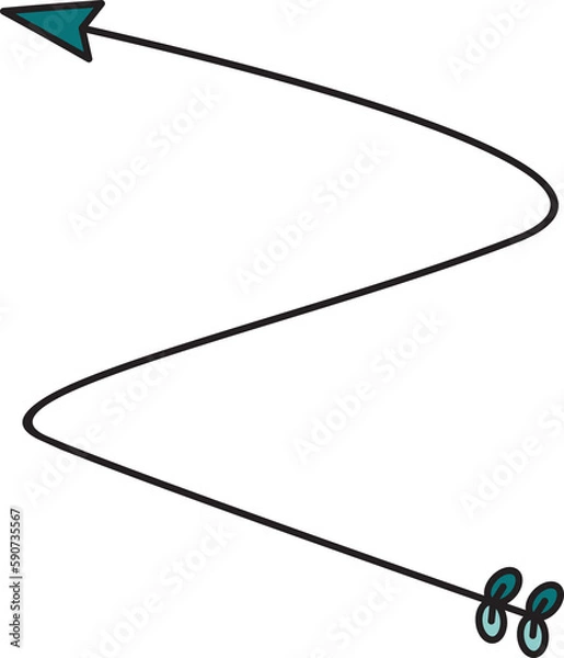 Fototapeta decorative arrow symbol