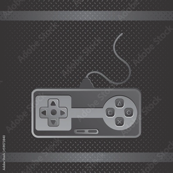 Obraz silver game console