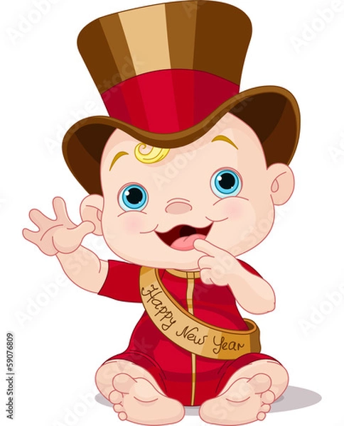 Obraz New Year baby