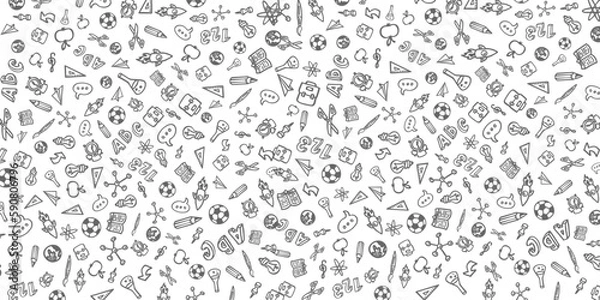 Obraz school student background vector design	
