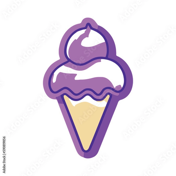 Obraz Ice Cream Vector Illustration