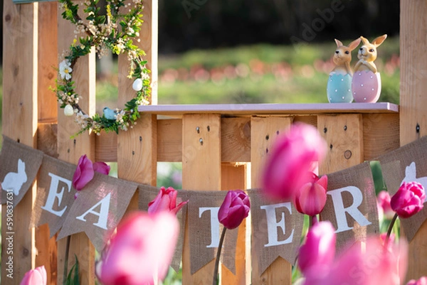 Obraz easter in a garden