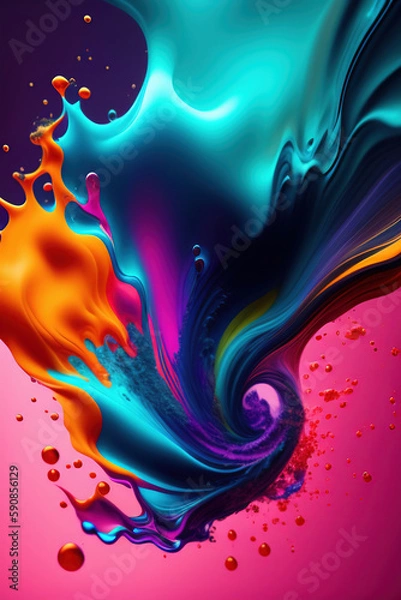 Fototapeta Expression in action. Abstract shape