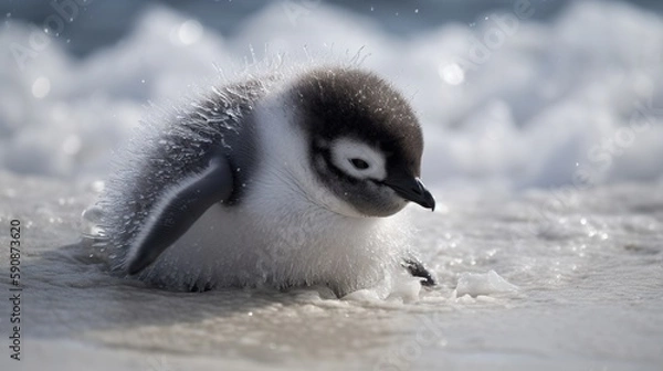 Obraz Playful Penguin Chick