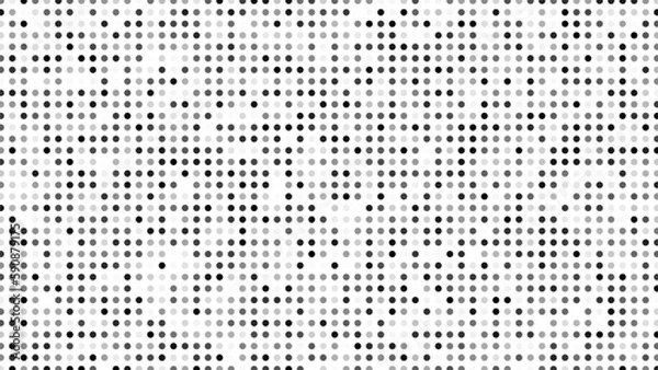Fototapeta Monochrome halftone background with dots