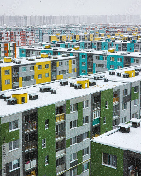 Obraz City under snow