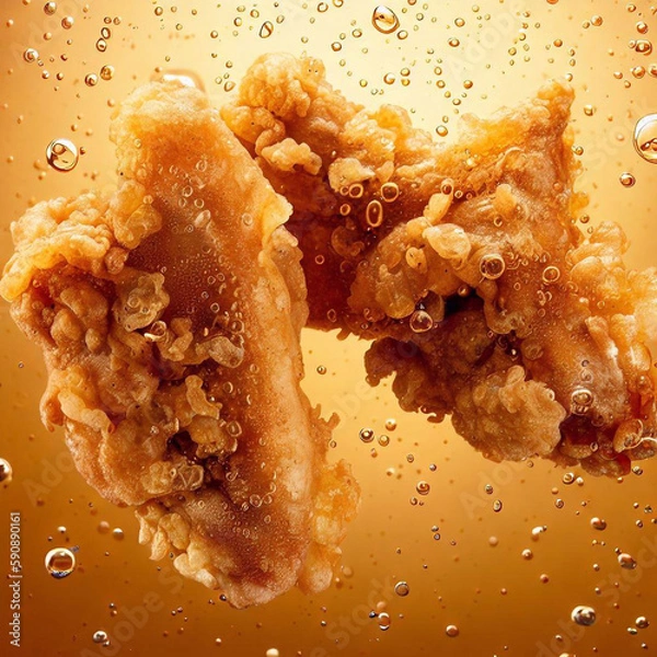 Fototapeta Deep Fried Chicken Wings
