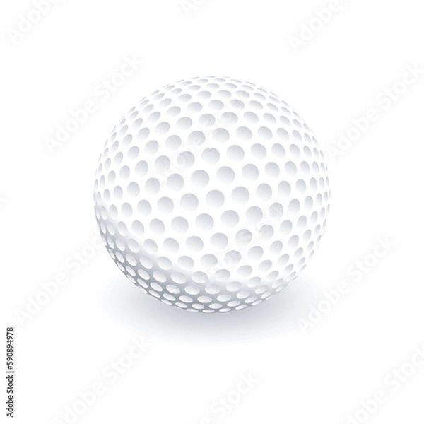 Obraz golf ball isolated on white