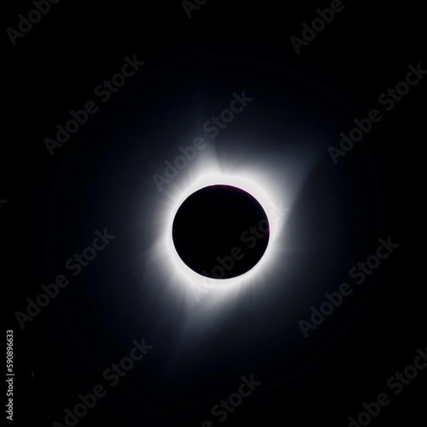 Fototapeta View of the 2017 great america solar eclipse