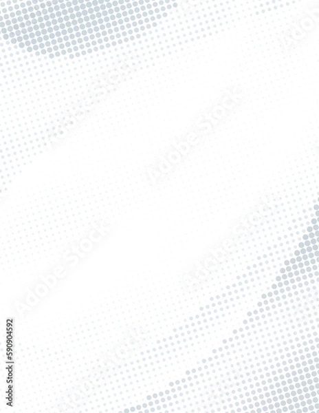 Fototapeta Abstract white and light grey background with halftone effect