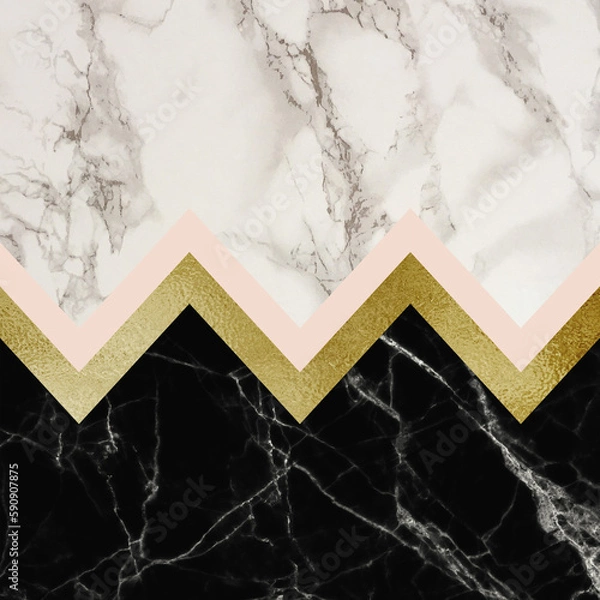 Fototapeta chevron on marble  background 