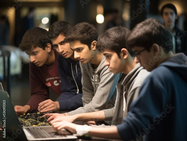 Obraz Students in a Hackathon | Generative AI