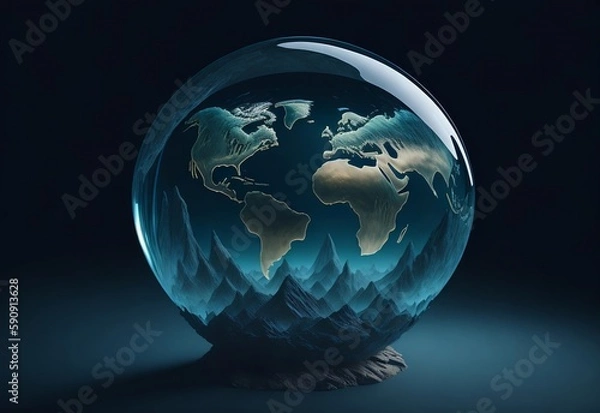 Fototapeta Earth Day Concept , Eco-Friendly Banner and Template Design for Environment day Sustainable Marketing Campaigns