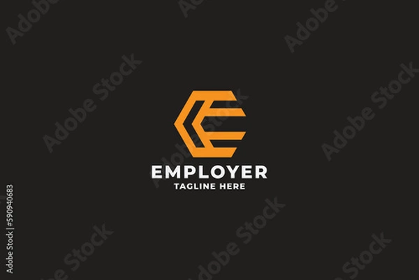 Obraz Employer Letter E Pro Logo Template
