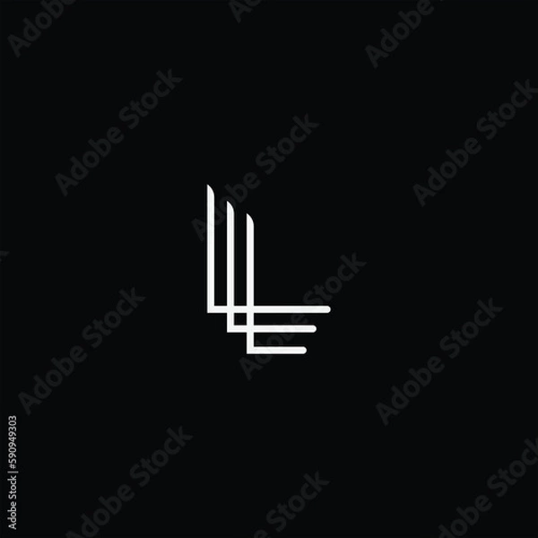 Obraz initial l logo design simple icon abstract