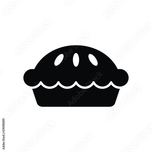Obraz pie icon vector design template in white background