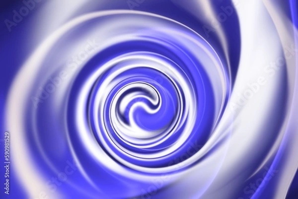 Obraz 青 水 渦巻き マーブル模様