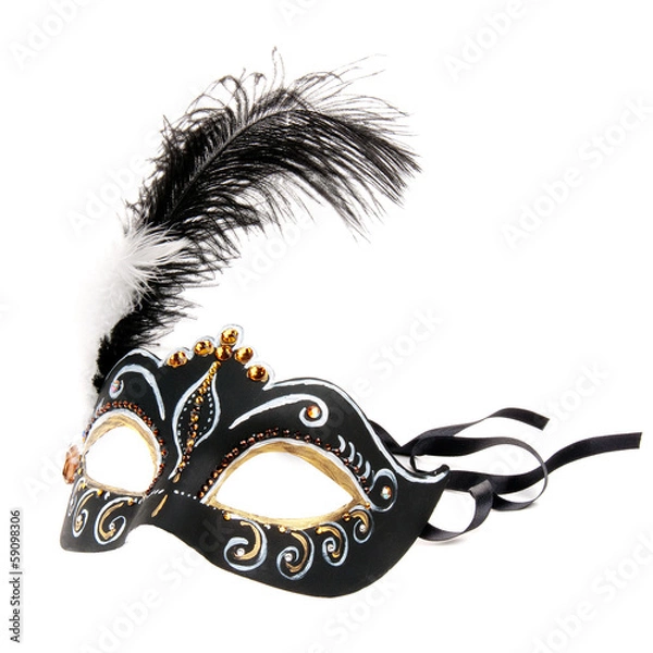 Obraz Black Venice mask